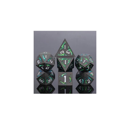 Dagger of the Wind - Vitality (Black Dice w/ Green Dagger Design)