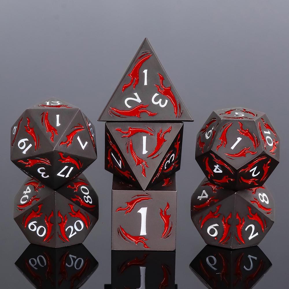 Dagger of the Wind - Seraph (Black Dice w/ Red Dagger Design)