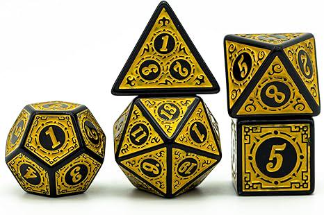 Magic Flame Dice Set (Yellow)