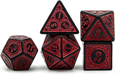 Magic Flame Dice Set (Red)