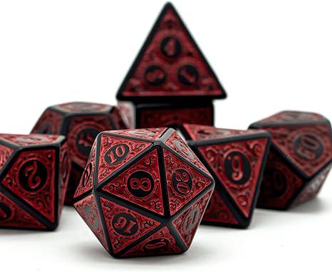 Magic Flame Dice Set (Red)