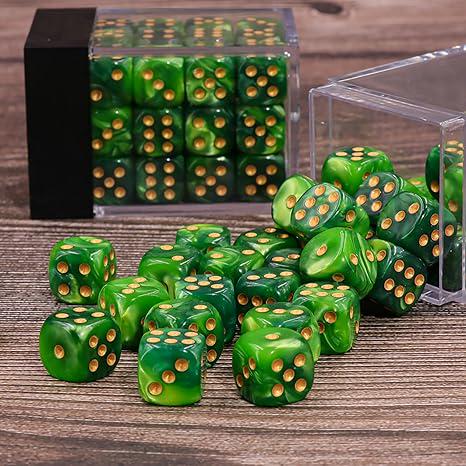 Falentry Dice 36 Piece Block Set (Pearl Green)