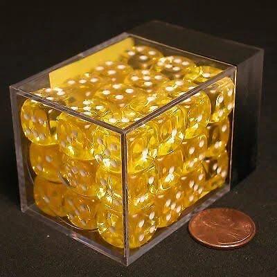 Falentry Dice 36 Piece Block Set (Translucent Yellow)